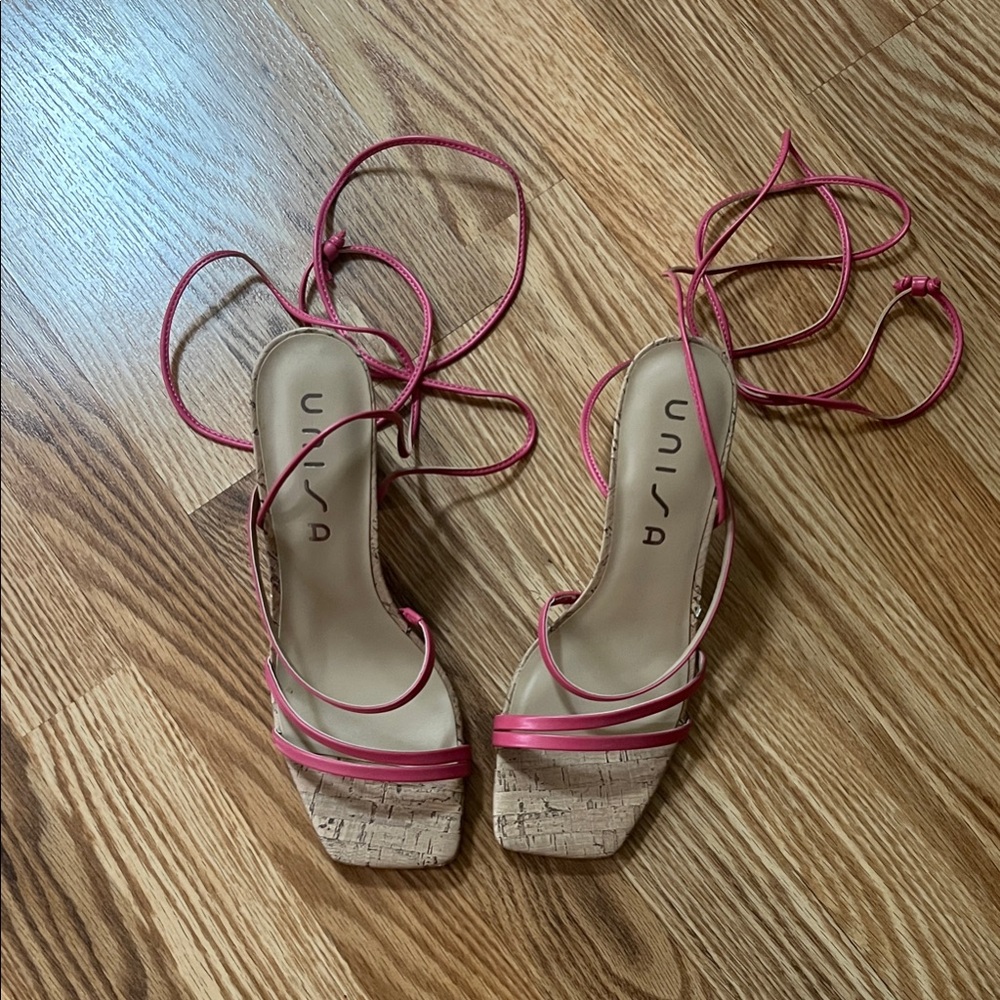 Unisa Fuchsia Strappy Heels